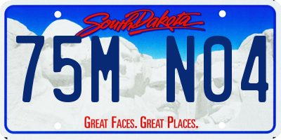 SD license plate 75MN04