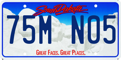 SD license plate 75MN05