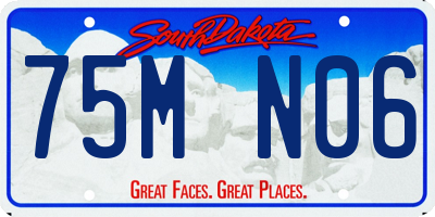 SD license plate 75MN06