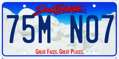 SD license plate 75MN07