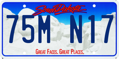 SD license plate 75MN17