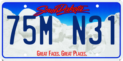 SD license plate 75MN31
