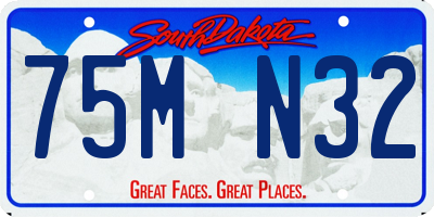 SD license plate 75MN32