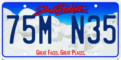 SD license plate 75MN35