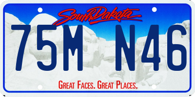 SD license plate 75MN46