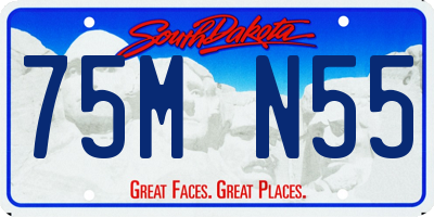 SD license plate 75MN55