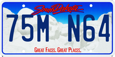 SD license plate 75MN64