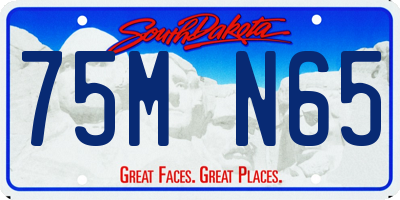 SD license plate 75MN65