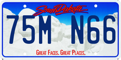 SD license plate 75MN66