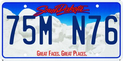 SD license plate 75MN76