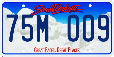 SD license plate 75MO09