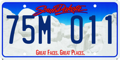 SD license plate 75MO11