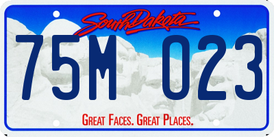 SD license plate 75MO23
