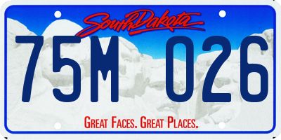 SD license plate 75MO26