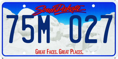 SD license plate 75MO27
