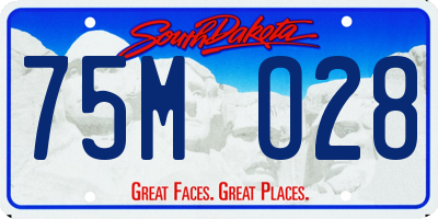SD license plate 75MO28