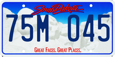 SD license plate 75MO45
