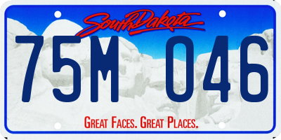 SD license plate 75MO46
