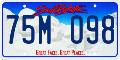 SD license plate 75MO98
