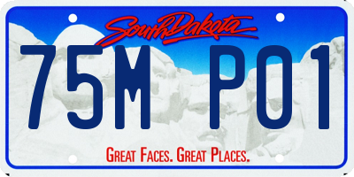 SD license plate 75MP01