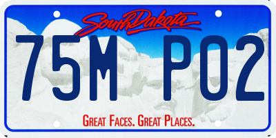 SD license plate 75MP02