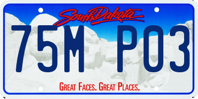 SD license plate 75MP03