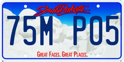 SD license plate 75MP05