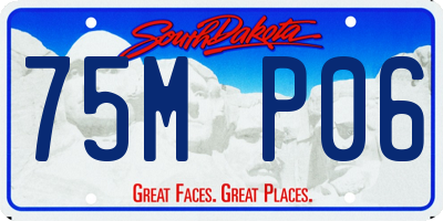 SD license plate 75MP06