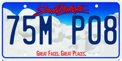 SD license plate 75MP08