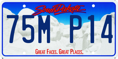 SD license plate 75MP14