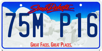 SD license plate 75MP16