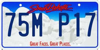 SD license plate 75MP17