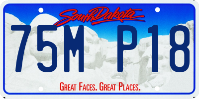 SD license plate 75MP18