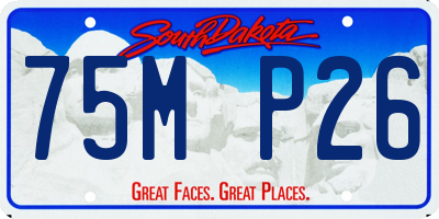 SD license plate 75MP26