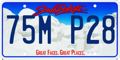 SD license plate 75MP28