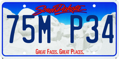 SD license plate 75MP34