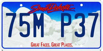 SD license plate 75MP37