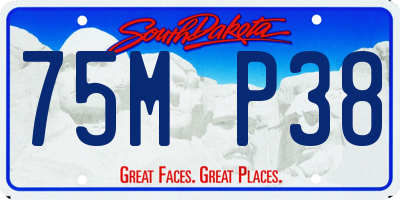 SD license plate 75MP38