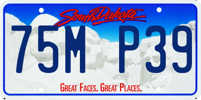 SD license plate 75MP39