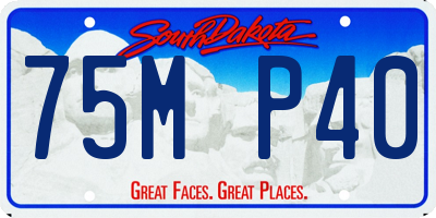 SD license plate 75MP40