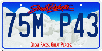SD license plate 75MP43