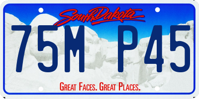 SD license plate 75MP45
