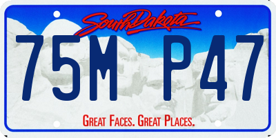 SD license plate 75MP47