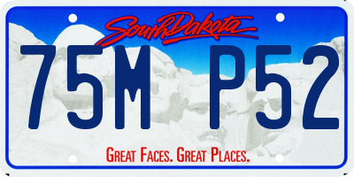 SD license plate 75MP52