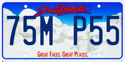 SD license plate 75MP55