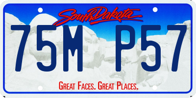 SD license plate 75MP57