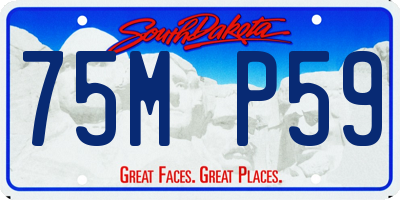 SD license plate 75MP59
