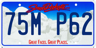 SD license plate 75MP62