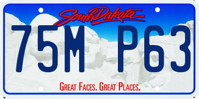 SD license plate 75MP63
