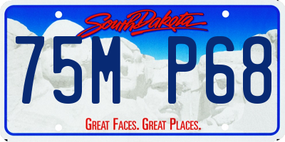 SD license plate 75MP68